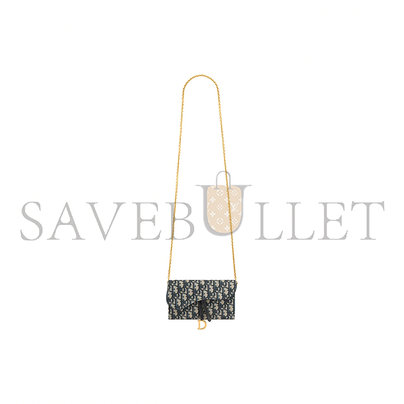 DIOR BLUE OBLIQUE JACQUARD S5614CTZQ_M928 (19cm*9.5cm*3cm)